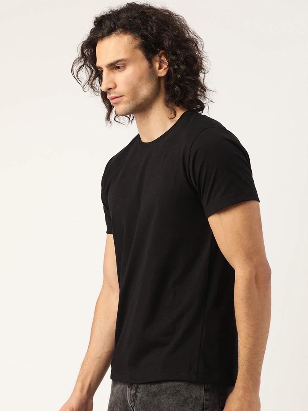 HinglishWear Men's Plain T-Shirt - Essential fashion staple for men's wardrobe. Shop now at www.hinglishwear.com.