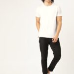 HinglishWear Men's Plain WHITE T-Shirt - Essential fashion staple for men's wardrobe. Shop now at www.hinglishwear.com.